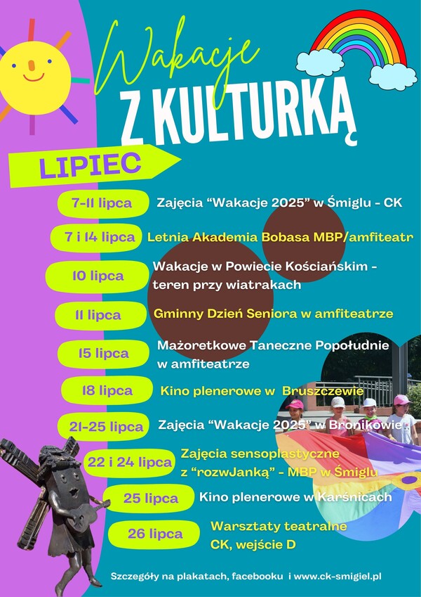 Wakacje z Kulturką - lipiec